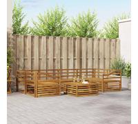 vidaXL Outdoor Sofa Set 7 pcs Natural