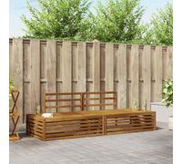 vidaXL Outdoor Sofa Set Natural 203.5 x 83 x 73 cm Solid Acacia Wood