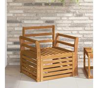 vidaXL Outdoor Sofa Solid Acacia Wood Natural