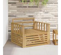 vidaXL Outdoor Sofa Solid Acacia Wood White
