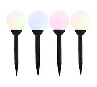 vidaXL Outdoor Solar Lamps 4 pcs LED Spherical 15 cm RGB