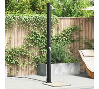 vidaXL Outdoor Solar Shower Black 217 cm PVC and aluminium