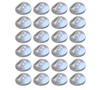 vidaXL Outdoor Solar Wall Lamps LED Wall Light Garden Light 24 pcs Round Silver