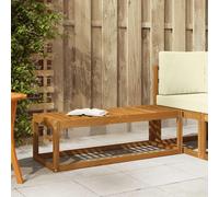 vidaXL Outdoor Stool Bench Natural 115 x 43 x 37 cm Solid Acacia Wood
