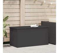 Outdoor Storage Box Black 100 x 50.5 x 50 cm Steel Gas Lift Weatherproof Lockbox
