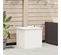 Outdoor Storage Box White 100x50.5x50cm Cold-Rolled Steel Weatherproof HeavyDuty
