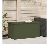 vidaXL Outdoor Storage Box with Storage Olive green 100 x 50.5 x 50 cm