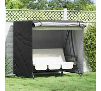 vidaXL Outdoor Swing Cover Black 175 x 125 x 160 cm 600D fabric
