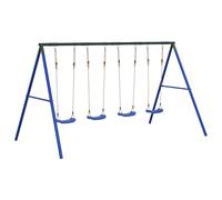 vidaXL Outdoor Swing Set with 4 Swings Garden Play Swing Seat Kids Swing Set