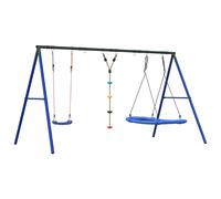 vidaXL Outdoor Swing Set with Swing, Disc Swing, Nest Swing Garden Play Swing