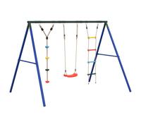 vidaXL Outdoor Swing Set with Swing, Ladder, Disc Swing Garden Play Swing
