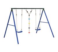 vidaXL Outdoor Swing Set with Swings and Disc Swing Play Swing Kids Swing Set