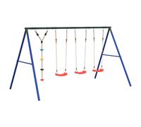 vidaXL Outdoor Swing Set with Swings and Disc Swing Play Swing Kids Swing Set