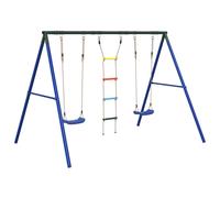 vidaXL Outdoor Swing Set with Swings and Ladder Play Swing Kids Swing Set