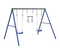 vidaXL Outdoor Swing Set with Swings and Trapeze Play Swing Kids Swing Set