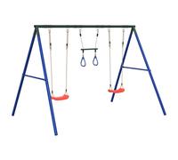 vidaXL Outdoor Swing Set with Swings and Trapeze Play Swing Kids Swing Set