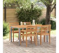 vidaXL Outdoor Table Natural and Grey 150 x 90 x 75 cm