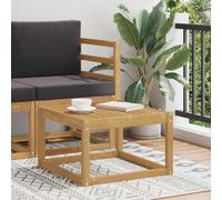vidaXL Outdoor Table Solid Acacia Wood White 59 x 59 x 37 cm