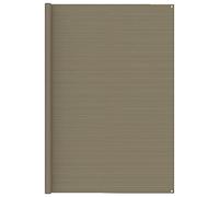 vidaXL Outdoor Tent Carpet 250x250 cm Taupe - HDPE Patio Rug, Weather-Resistant Groundsheet for Camping & Awnings