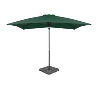 vidaXL Outdoor Umbrella with Portable Base Green 04 UK HOT