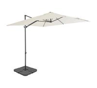 vidaXL Outdoor Umbrella with Portable Base Sand UK HOT