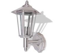 vidaXL Outdoor Uplight Wall Lantern Stainless Steel Garden Light Floodlight vida