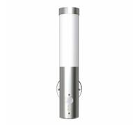 vidaXL Outdoor Wall Lamps 2 pcs with Motion Detector Stainless Steel Cylindrical