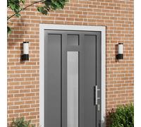 vidaXL Outdoor Wall Light 2 pcs Black 12 x 8.5 x 27 cm