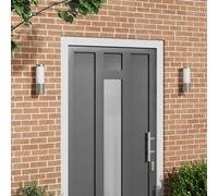 vidaXL Outdoor Wall Light 2 pcs Silver 12 x 8.5 x 27 cm