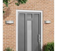 vidaXL Outdoor Wall Light 2 pcs Silver 32 x 10 x 10 cm
