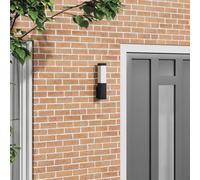vidaXL Outdoor Wall Light Black 10.5 x 6 x 33 cm