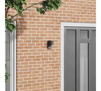 vidaXL Outdoor Wall Light Black 12 x 7 x 15 cm Stainless Steel