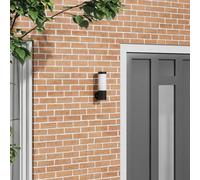vidaXL Outdoor Wall Light Black 12 x 8.5 x 27 cm