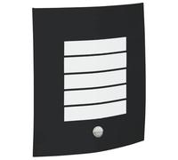 vidaXL Outdoor Wall Light with Sensor 2 Pieces Black Stainless Steel IP44