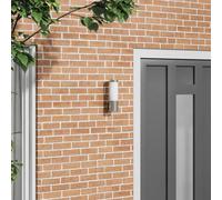 Outdoor Wall Light Stainless Steel and Plastic Lighting Modern Pathway vidaXL [EEK: A]