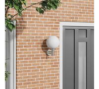 vidaXL Outdoor Wall Light Silver 28 x 25 x 38 cm