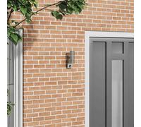 vidaXL Outdoor Wall Light Silver 7 x 10 x 22 cm