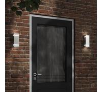 (silver, 1 pcs) vidaXL Outdoor Wall Lights Wall Lantern Wall Lamp 2 pcs Silver Stainless Steel