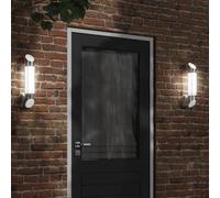 (silver, 1 pcs) vidaXL Outdoor Wall Lights Wall Lantern Wall Lamp 2 pcs Silver Stainless Steel