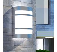 vidaXL Outdoor Wall Light Stainless Steel Garden Patio Lighting Floodlight