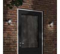 Outdoor Wall Lights Wall Lamps Wall Lantern Black Die-cast Aluminium vidaXL [EEK: A - G]