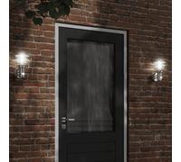 vidaXL Outdoor Wall Light with Sensor Silver Stainless Steel