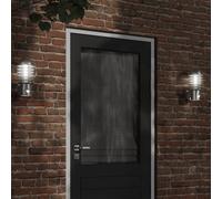 vidaXL Outdoor Wall Light with Sensor Silver Stainless Steel