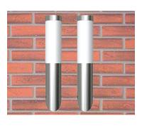 vidaXL Outdoor Wall Lights 2 pcs Stainless Steel