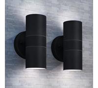 vidaXL Outdoor Wall Lights 2 pcs Stainless Steel Up/Downwards