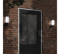 vidaXL Outdoor Wall Lights 2pcs Black Stainless Steel