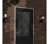 Outdoor Wall Light Black Stainless Steel PC 15x15x33.5cm Weatherproof Pair IP44 [EEK: A+++]