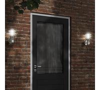 vidaXL Outdoor Wall Lights with Sensors 2pcs Silver Stainless Steel