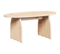 vidaXL Oval Coffee Table for Living Room - Rustic Pine Furniture for a Relaxed Atmosphere at Home