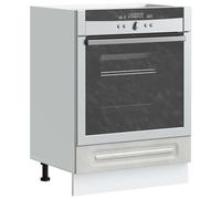 vidaXL Oven Cabinet Kalmar Concrete Grey Engineered Wood